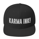 Karma Ink! Black Snapback Hat